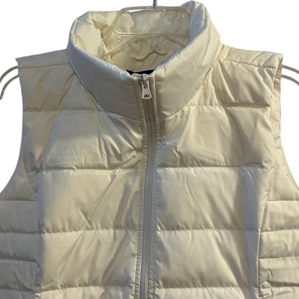 Lands’ End Women's Ivory Down‎ Puffer Vest Size L Petite Lightweight Casu… - Picture 3 of 14